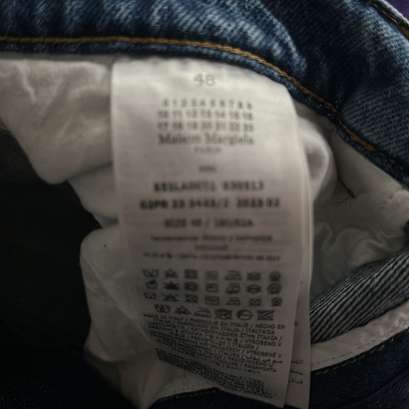 Maison Martin Margiela Slashed Blue Women's Jeans - Picture 3 of 4